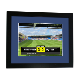 Personalised Framed Print Chesterfield FC Scoreboard