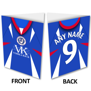 Personalised Greeting Card Chesterfield FC Retro Kit Home 2007 Name & Number