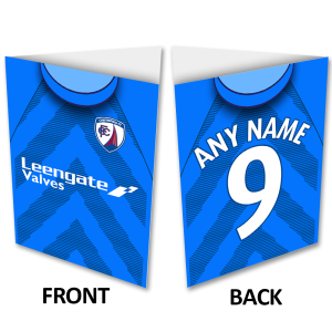 Personalised Greeting Card Chesterfield FC Home Kit 2022 Name & Number