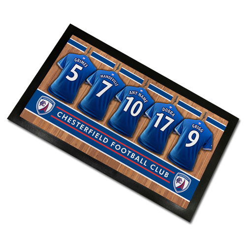 Personalised Bar Runner Chesterfield FC Changing Room - The Official  Chesterfield FC Personalised Gift Shop