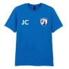 Personalised Adult Blue T-Shirt Crest Initials
