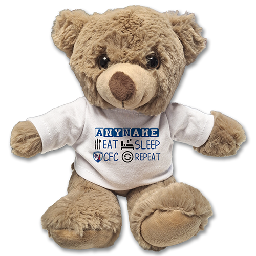 Teddy Bear Personalised Eat Sleep CFC Repeat