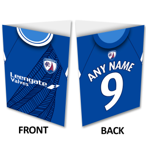 Personalised Greeting Card Chesterfield FC Home Kit 2023/24 Name & Number