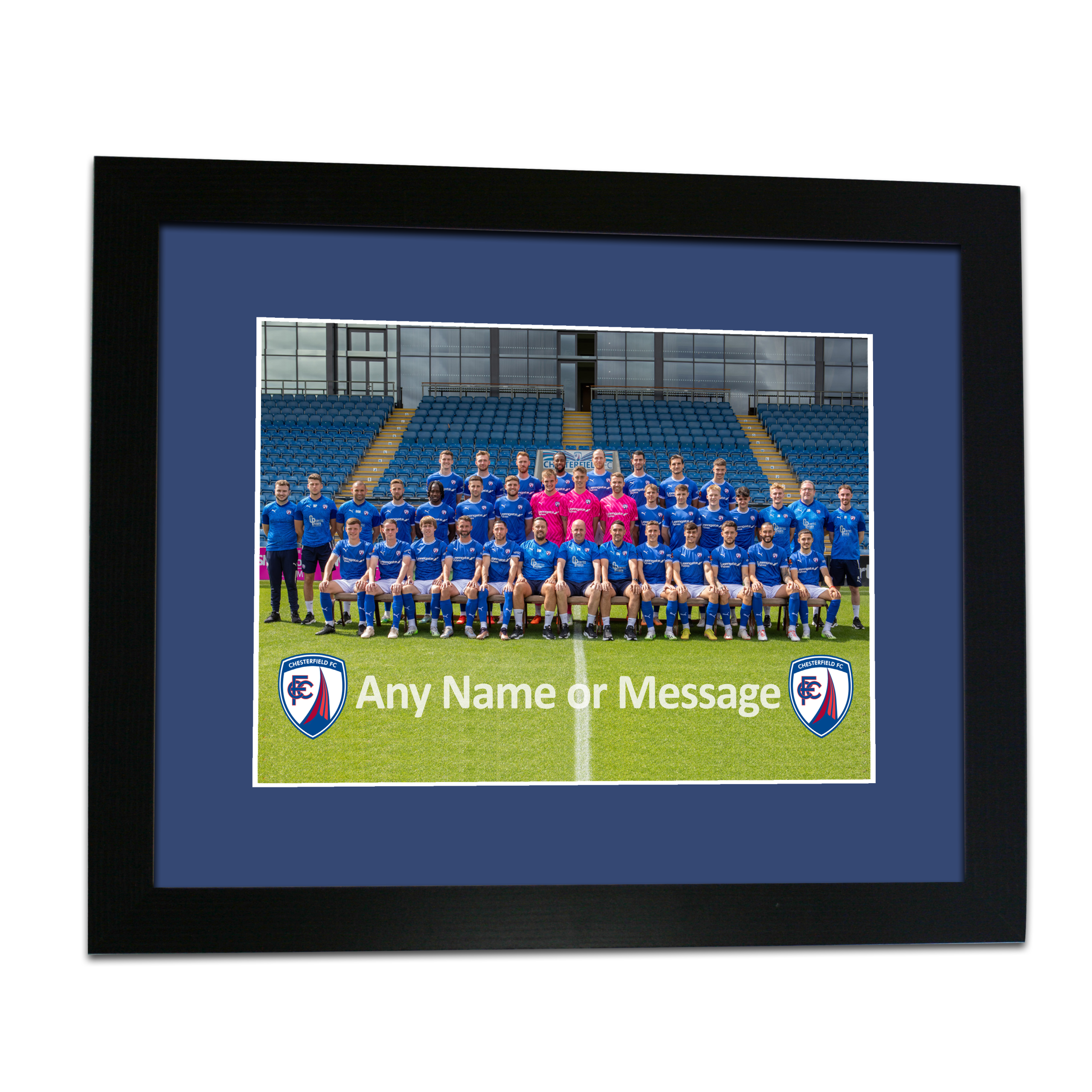 Personalised Framed Print Chesterfield FC Squad Photo 2023-24