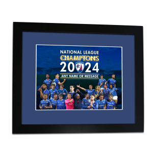 Personalised Framed Print Chesterfield FC Champions 2024 Players Montage