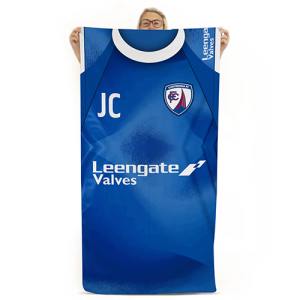 Personalised Beach Towel Chesterfield FC Home Shirt 2025/26