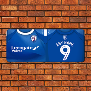 Large Aluminium Wall Art Chesterfield FC Home Kit 2025/26