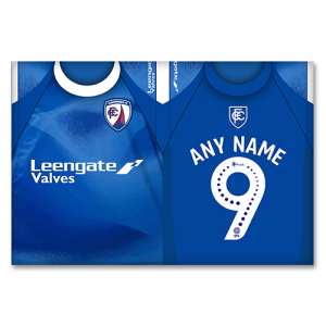 Aluminium Wall Art Chesterfield FC Home Kit 2025/26