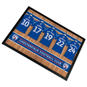 Door Mat Chesterfield FC Changing Room Personalised 2025-26