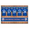 Aluminium Wall Art Chesterfield FC Changing Room 2025-26