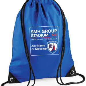 Personalised Gym Bag Chesterfield FC Street Sign