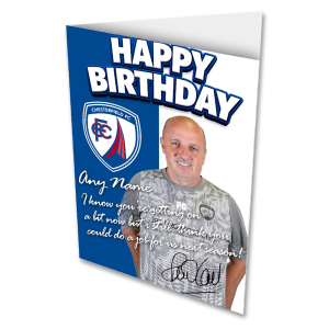Happy Birthday Personalised Greeting Card CFC Paul Cook Any Name & Message