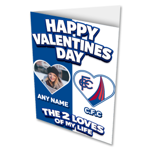 Happy Valentines Day Personalised Greeting Card Photo Upload The Two Loves Of My Life