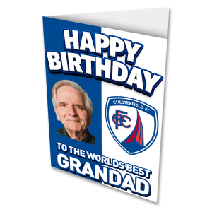 Happy Birthday Crest Personalised Photo Upload Greeting Card Worlds Best Grandad