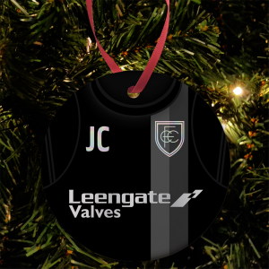Personalised Bauble Christmas Tree Decoration Chesterfield FC Away Kit 2026/27