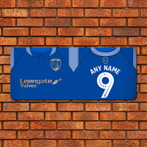 Large Aluminium Wall Art Chesterfield FC Home Kit 2026/27