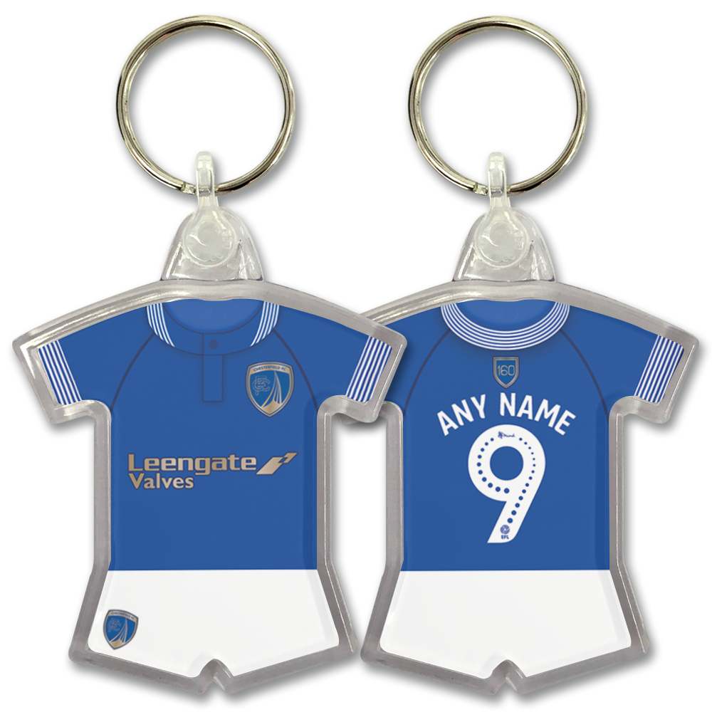 Personalised Shirt Keyring Chesterfield FC Home Shirt 2026/27