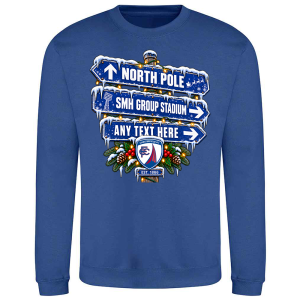 Alternative view of Chesterfield FC Personalised Christmas Jumper Adult Signpost