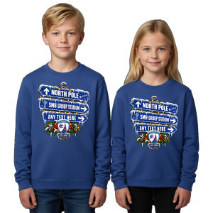 Chesterfield FC Personalised Christmas Jumper Kids Signpost