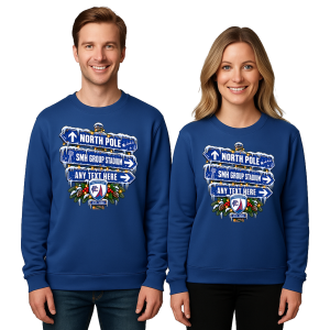 Chesterfield FC Personalised Christmas Jumper Adult Signpost