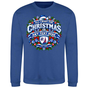 Alternative view of Chesterfield FC Personalised Christmas Jumper Adult All I Want For Christmas Is