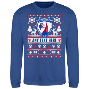 Alternative view of Chesterfield FC Personalised Christmas Jumper Adult Festive Sweater
