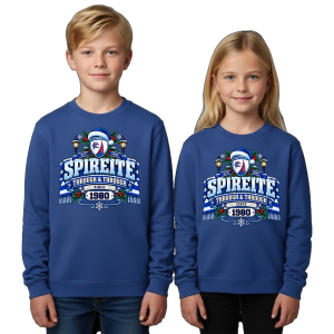 Chesterfield FC Personalised Christmas Jumper Kids Spireite Through & Through